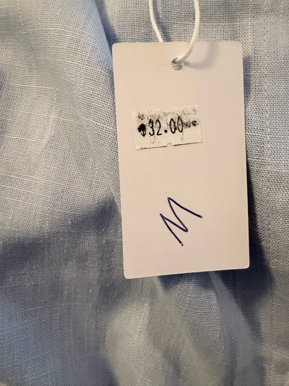 Light Blue Button-Up Collared Shirt - Picture 7 of 7